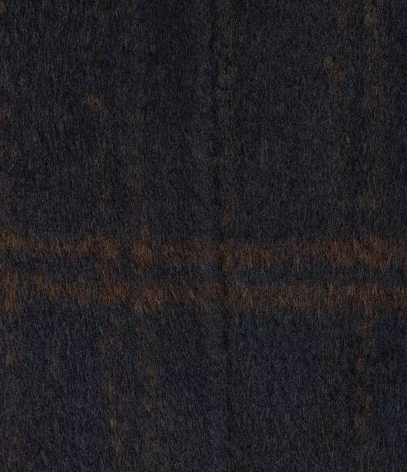 Alpaca Windowpane High Collar Coat