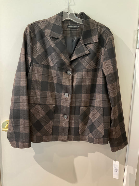 Brown Plaid Blazer
