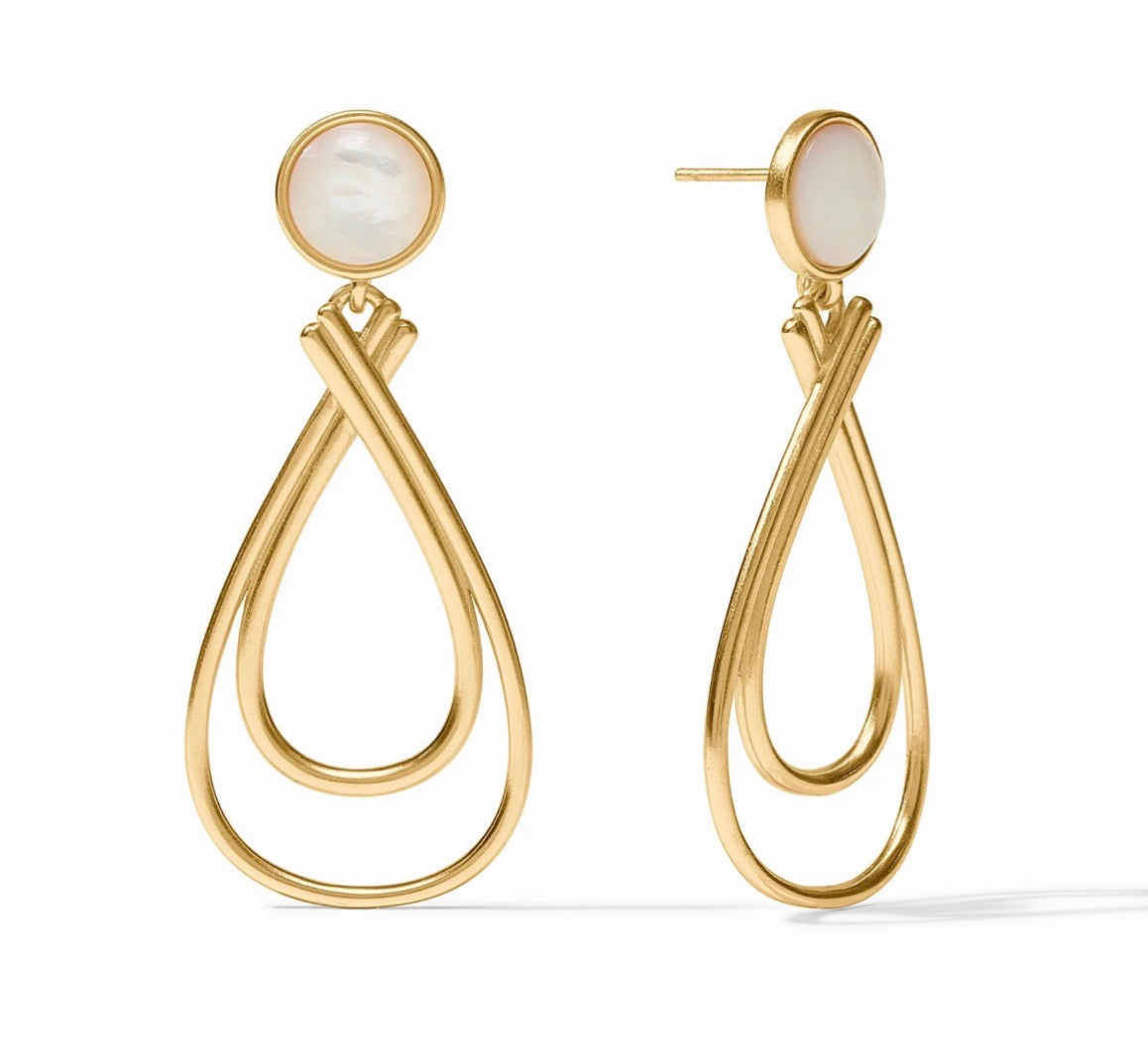 Essex Stone Earring Mother of Pearl