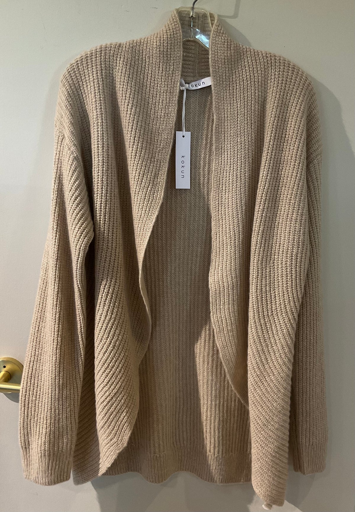 Shawl Hem Cardigan