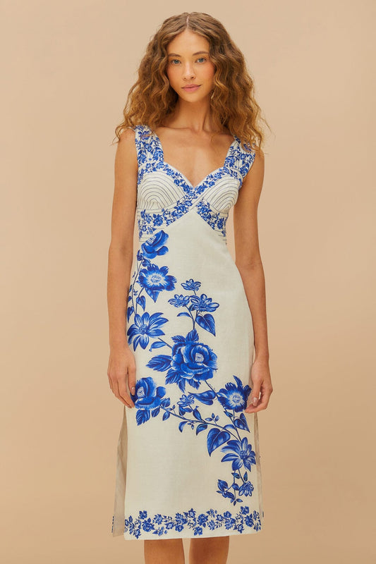 Wavy Midi Dress