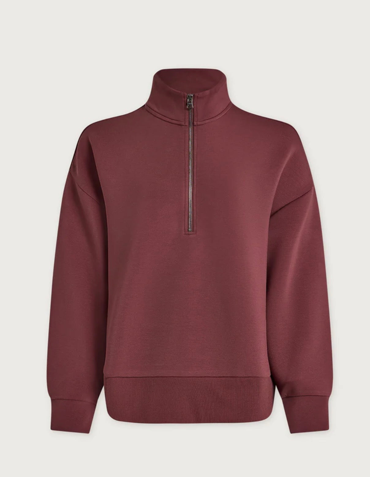 Mavis Mock Neck Sweat Wild Rhubarb