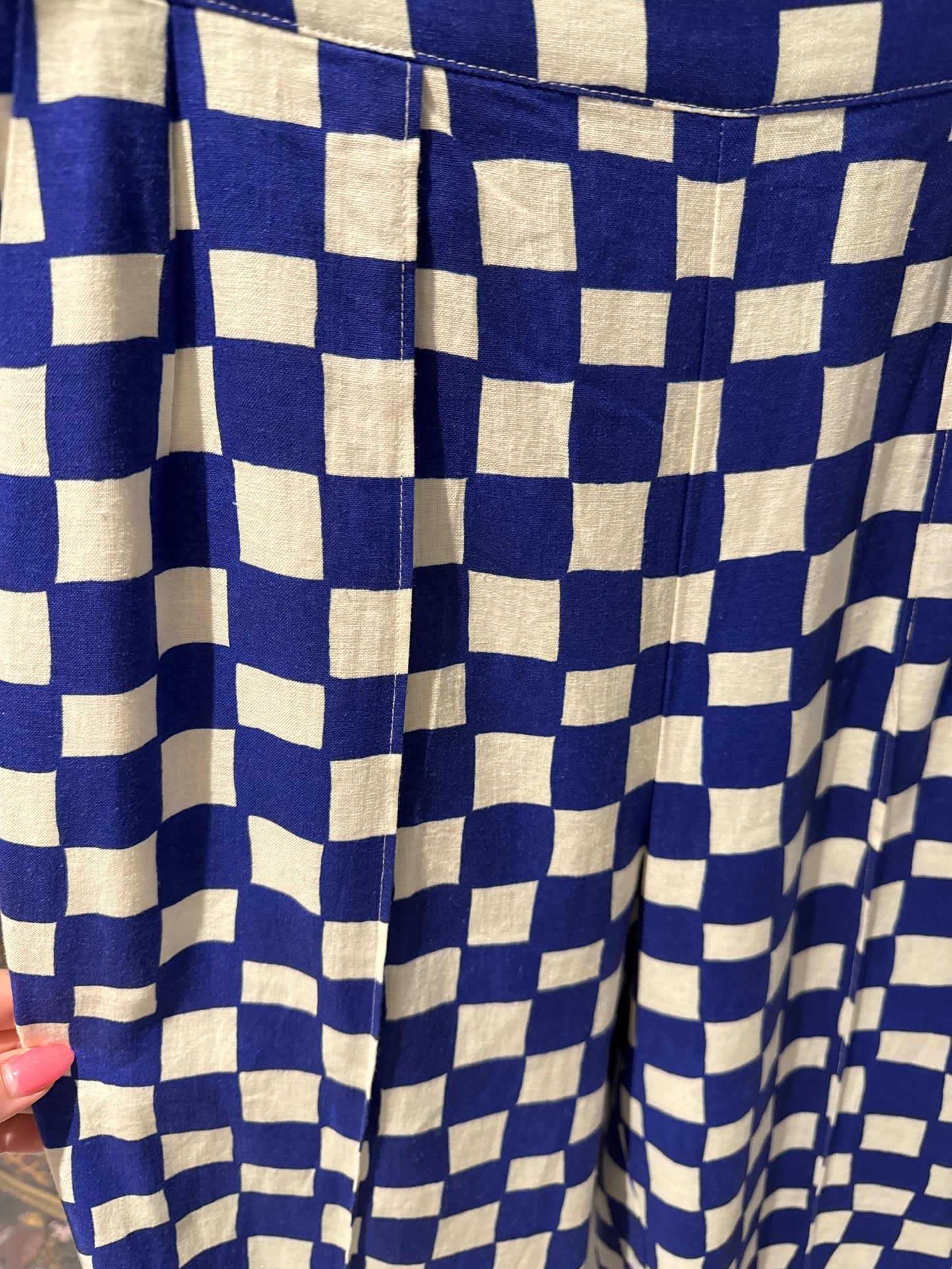 Blue Checked Pant