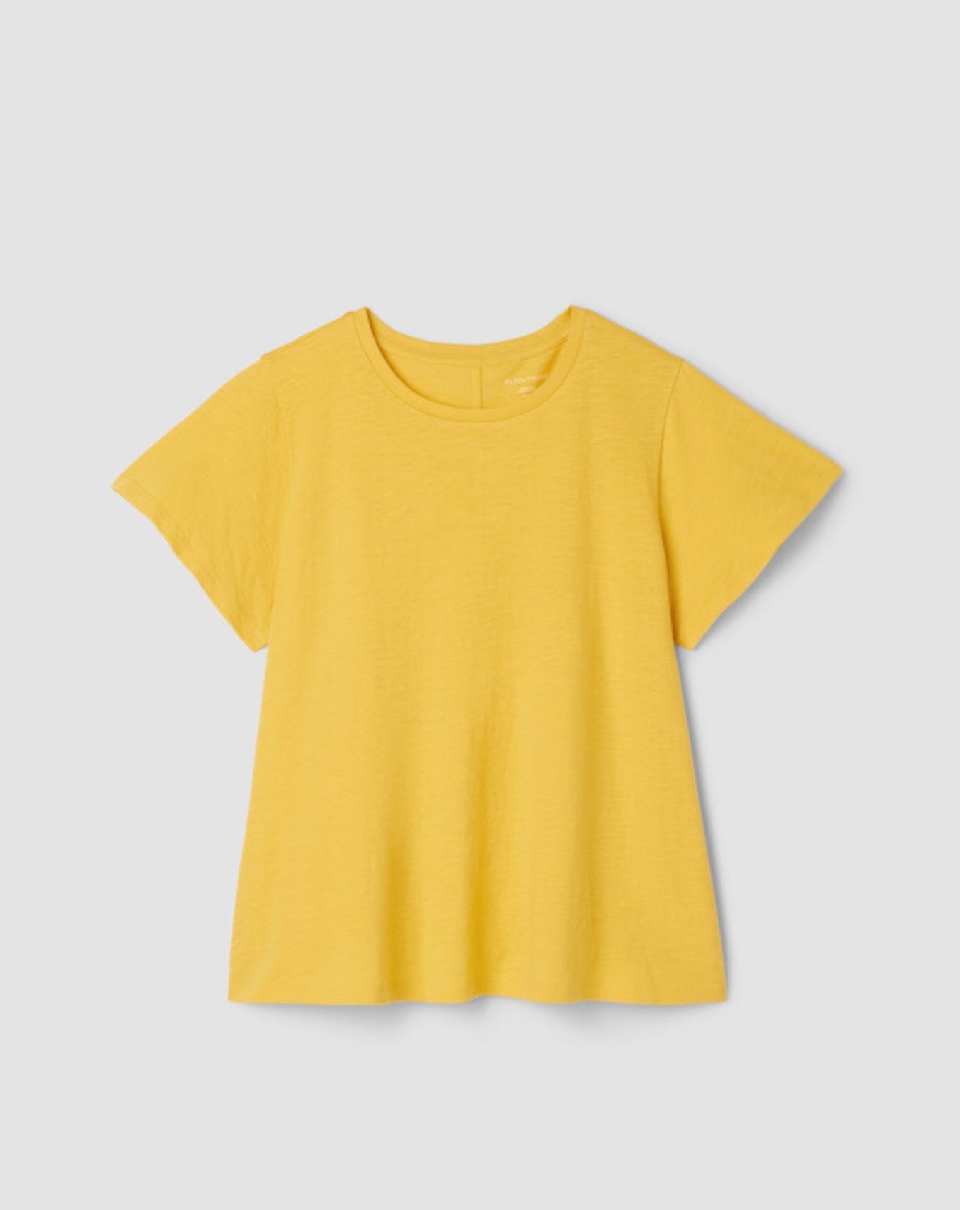 Organic Cotton Slubby Jersey Crew Neck Tee