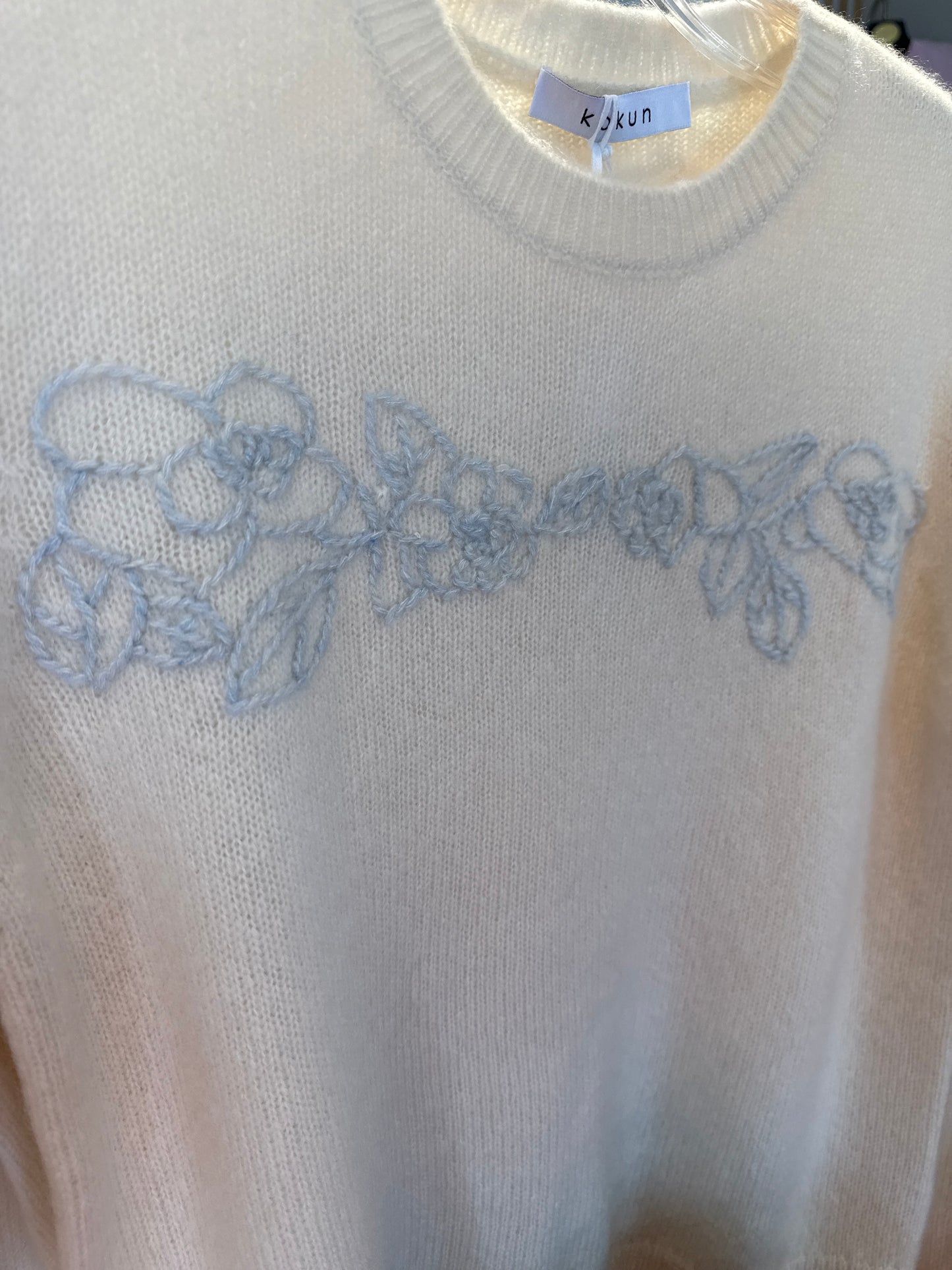 Embroidered Crew Neck
