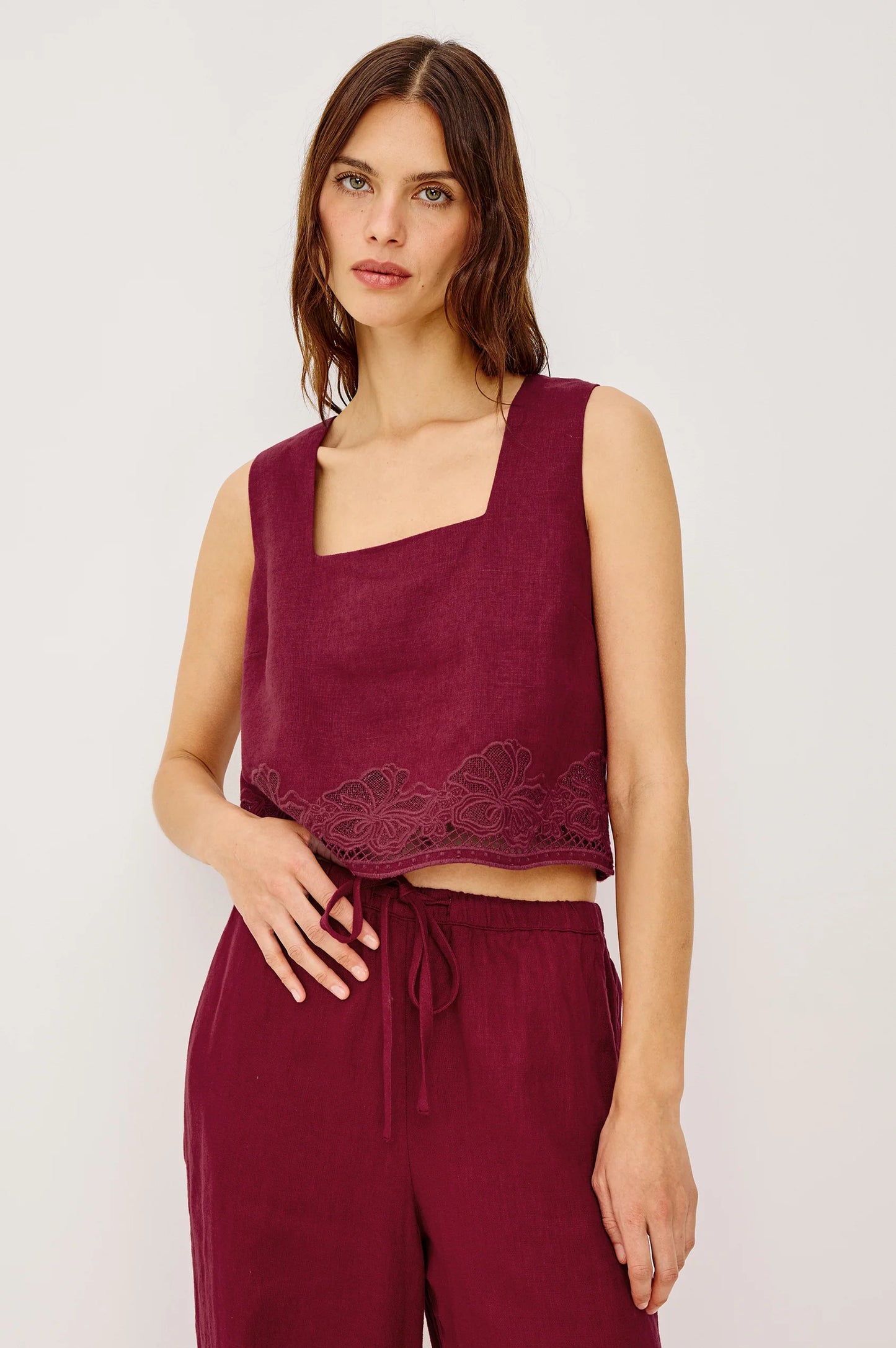 Berry Hibiscus Top