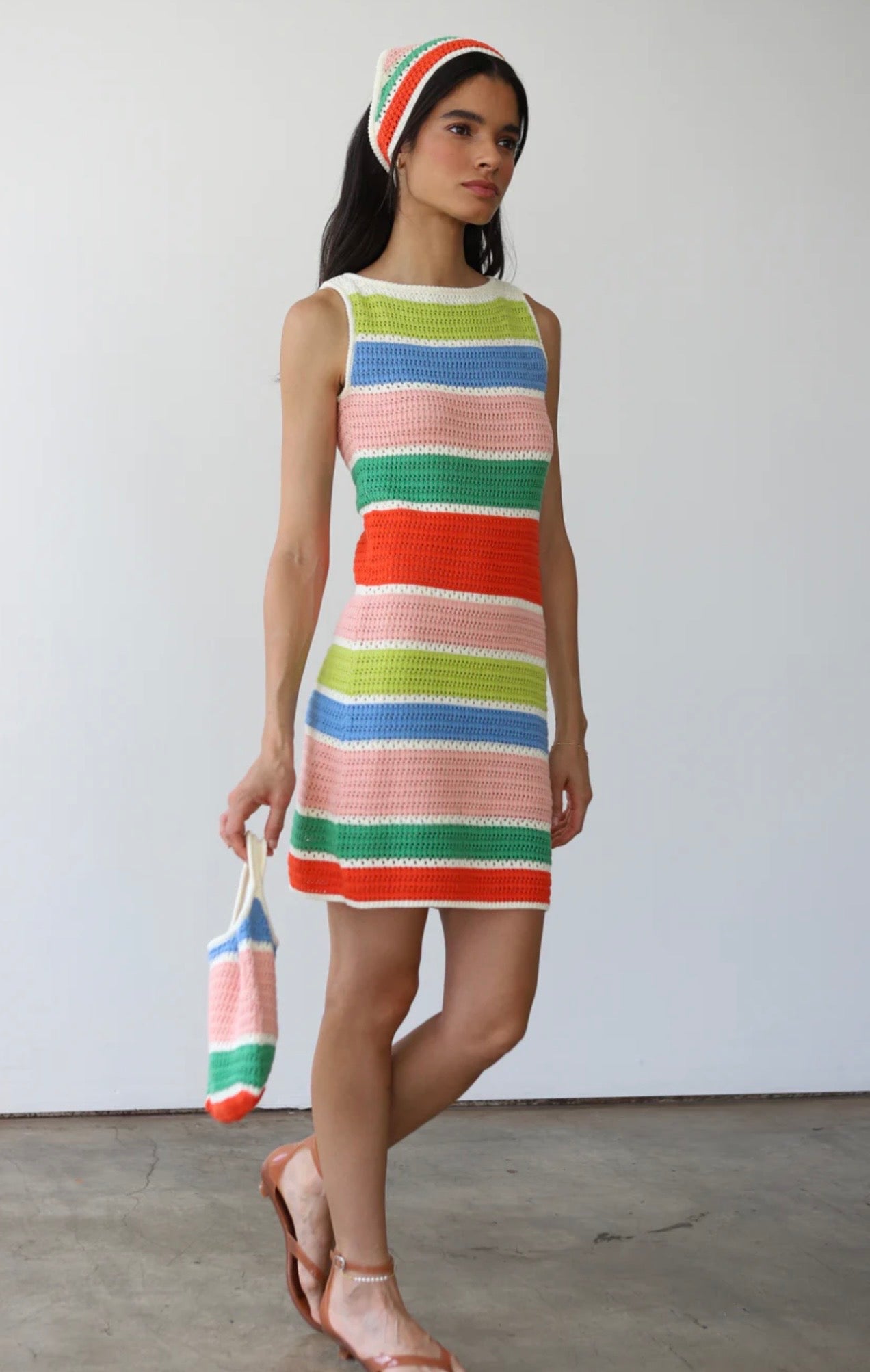 Perla Crochet Mini Dress