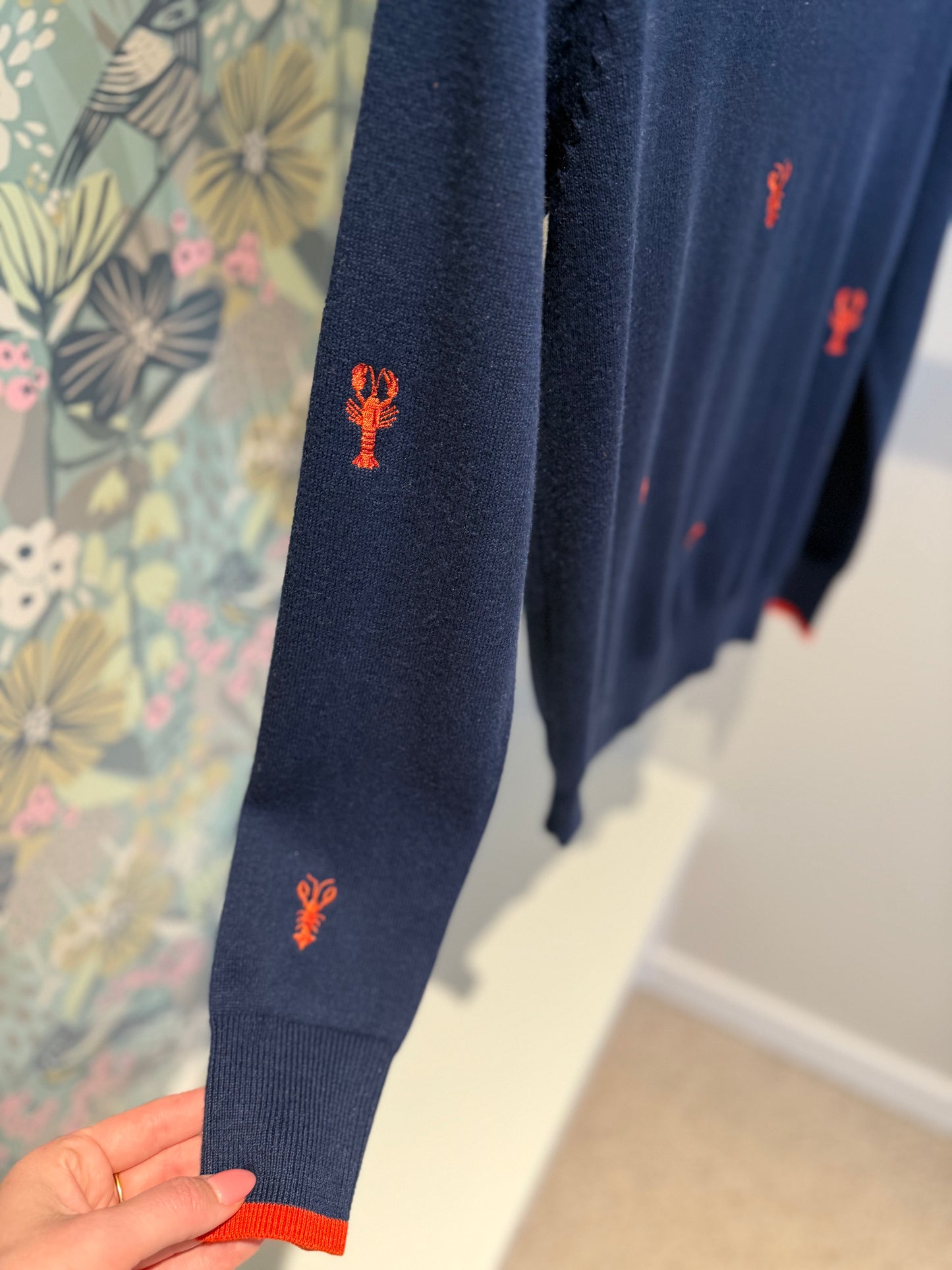 Lobster Embroidered Crew
