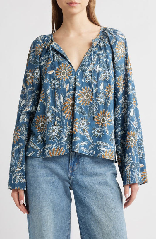 Blue Bloom Blouse