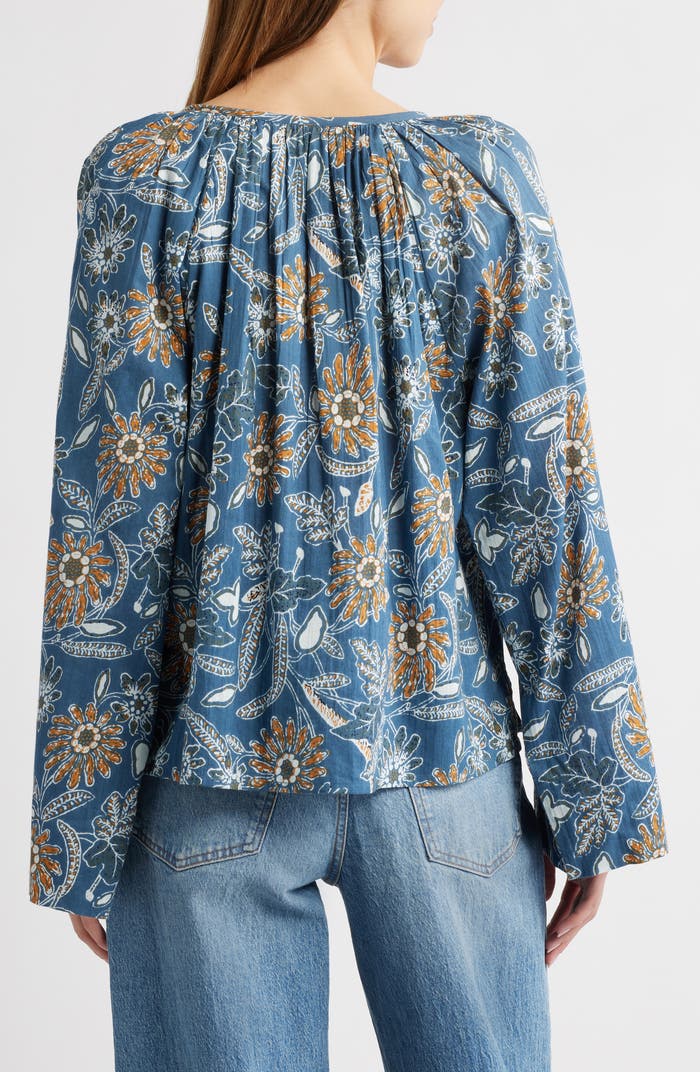 Blue Bloom Blouse