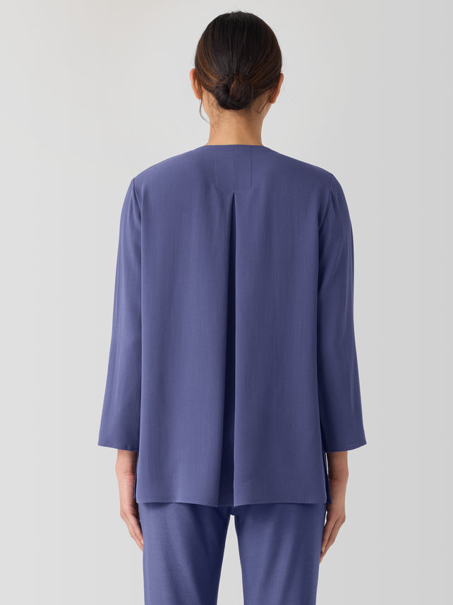 Silk Round Neck Tunic
