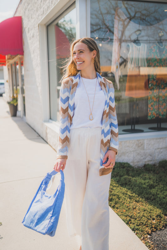 Chevron Wrap Cardigan