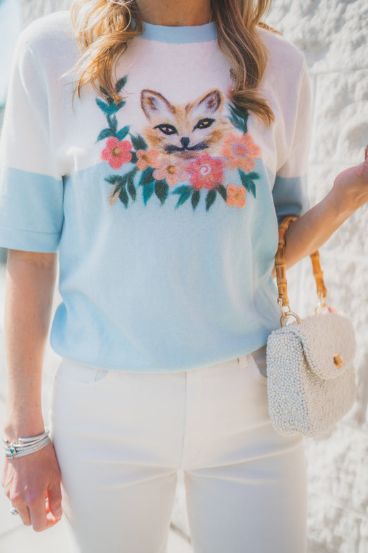 Floral Fox Tee