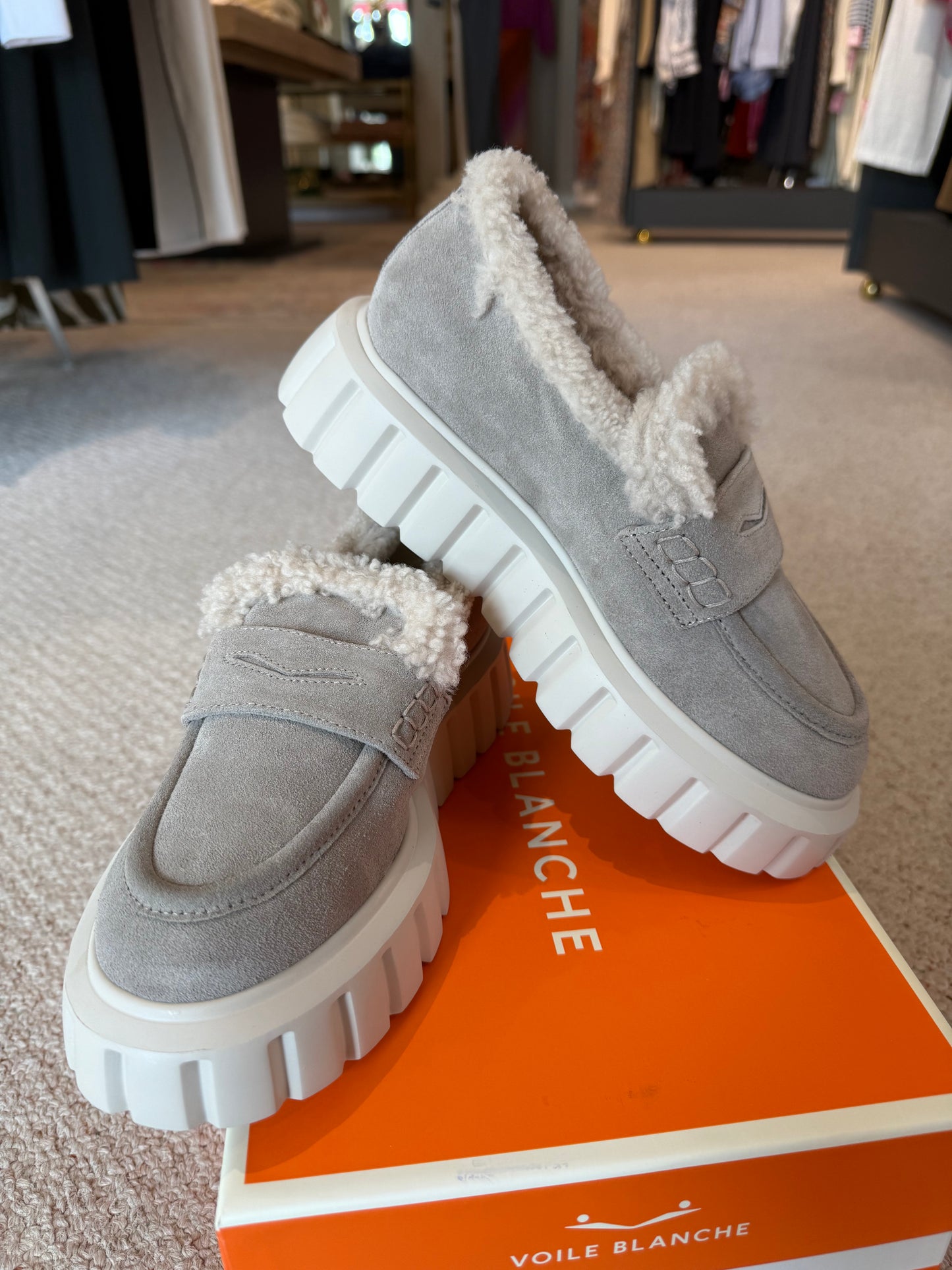 Fur Suede Loafer