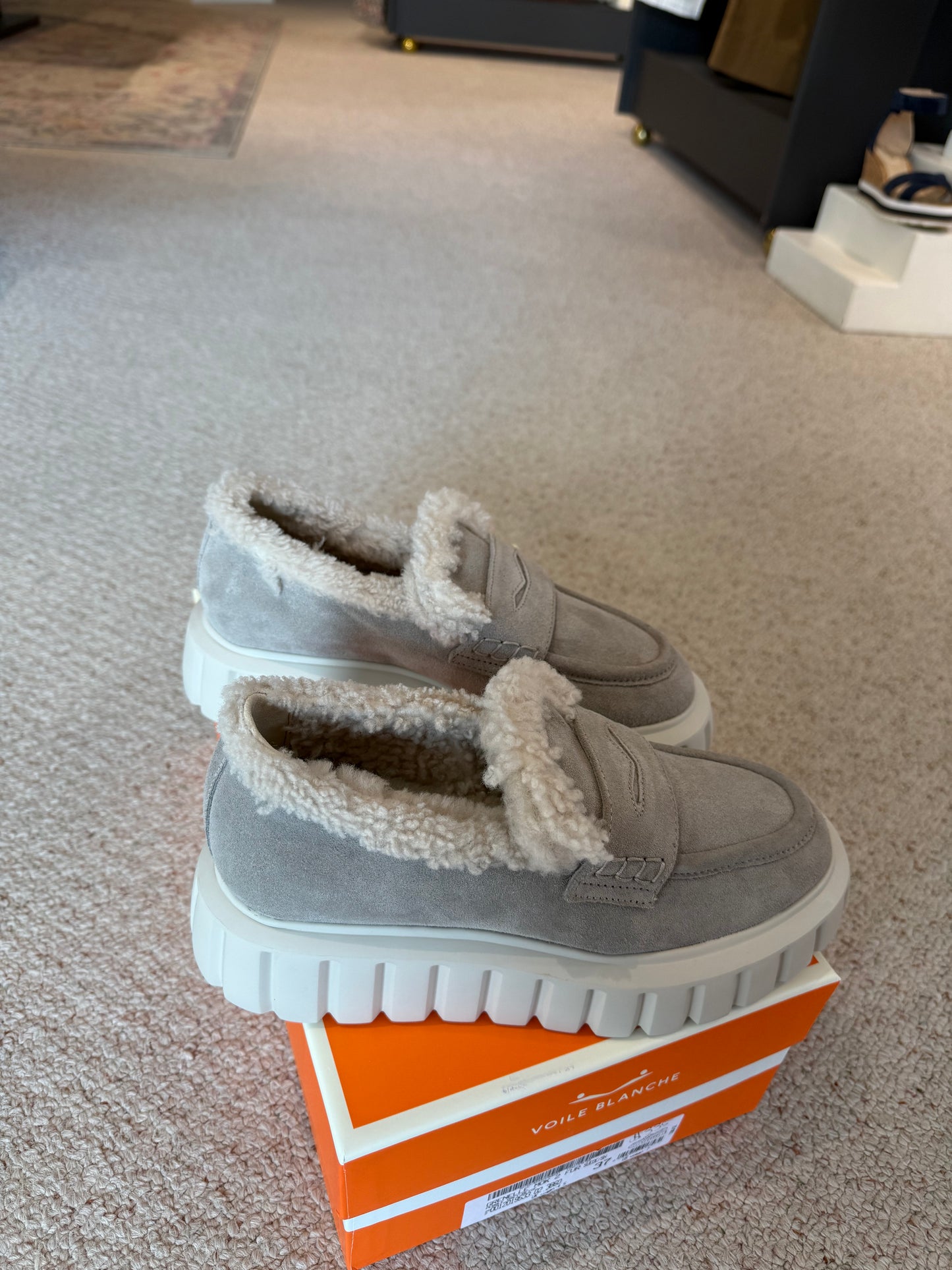 Fur Suede Loafer