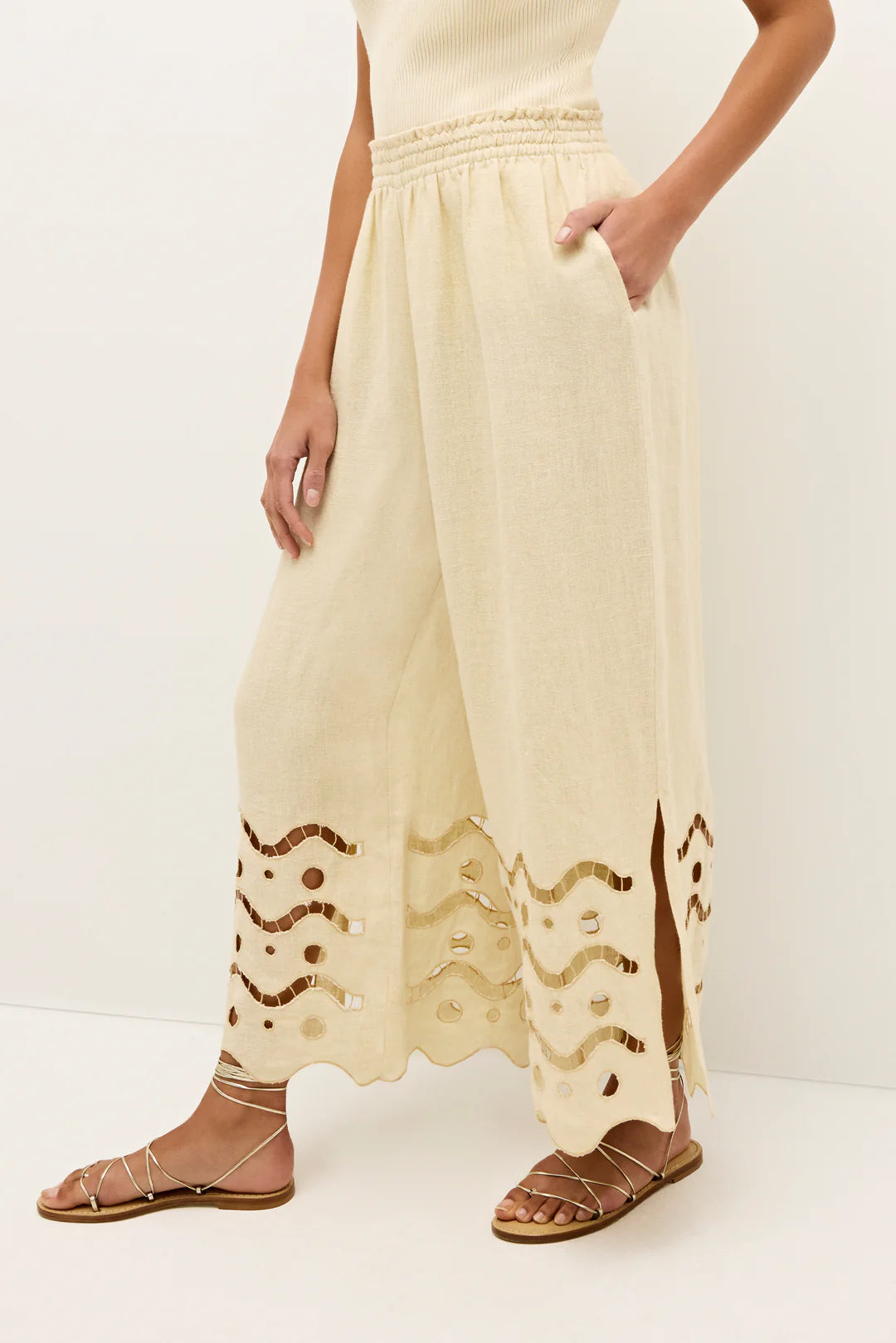 Eyelet Pant