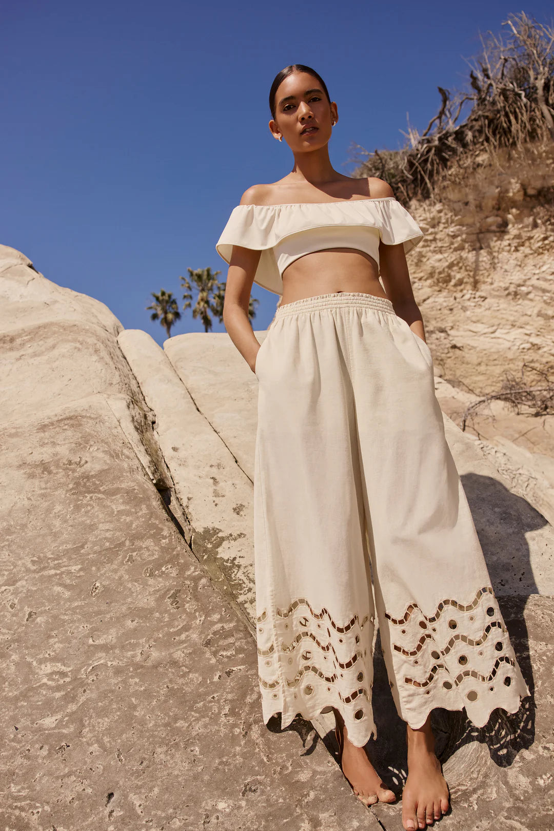 Eyelet Pant