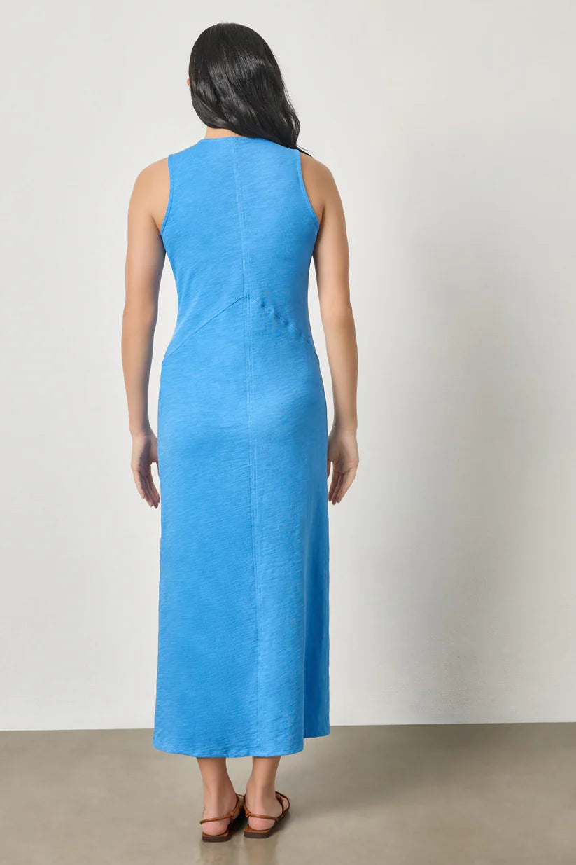V-Neck Seamed Dress