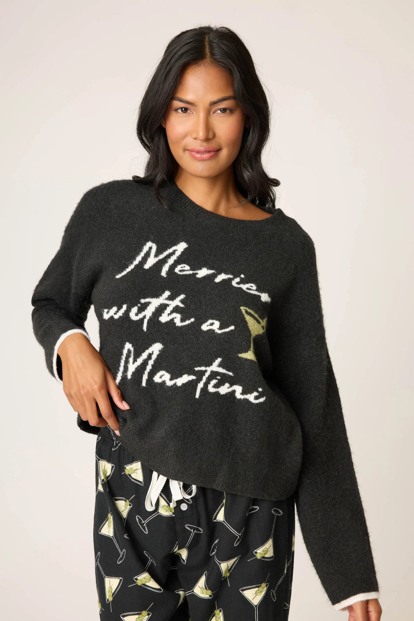 Merrier With A Martini Sweater