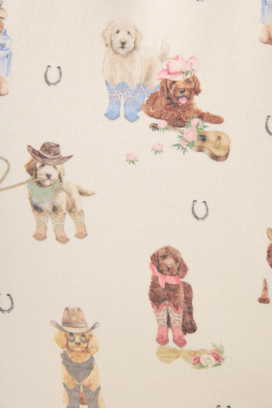 Ruff On The Range Dog Print PJ Set