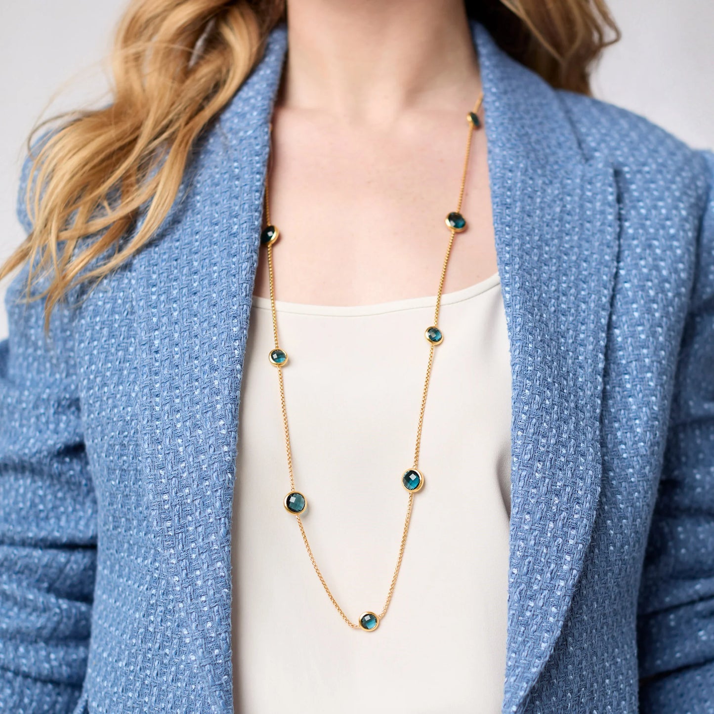 Blue Station Necklace