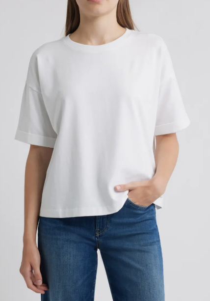 Crew Tee with Cuff