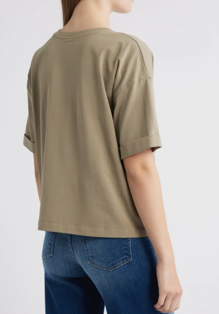 Crew Tee with Cuff