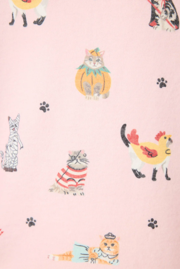 Feline Halloween Cat PJ Set