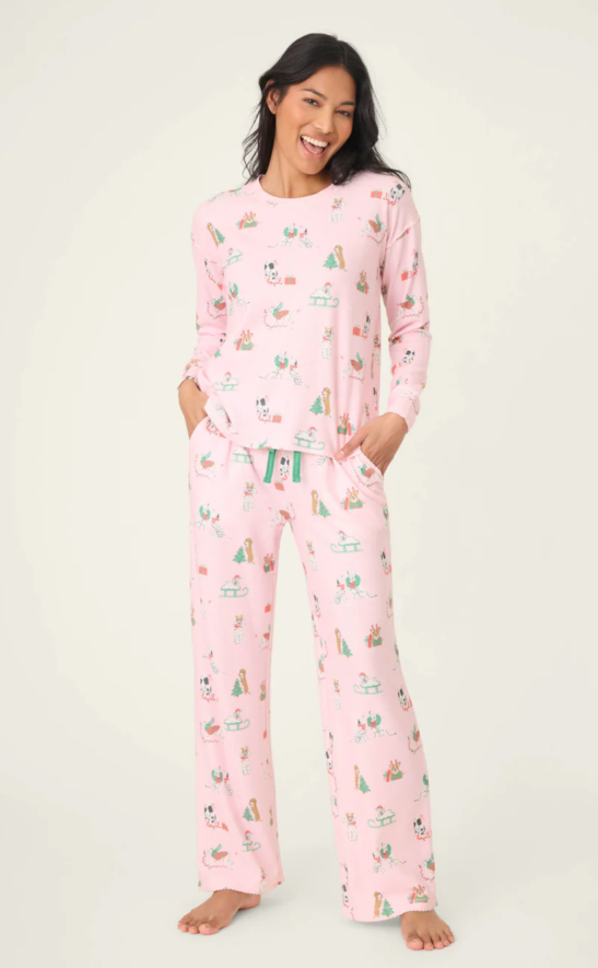 Peace & Pawlidays Dog PJ Set