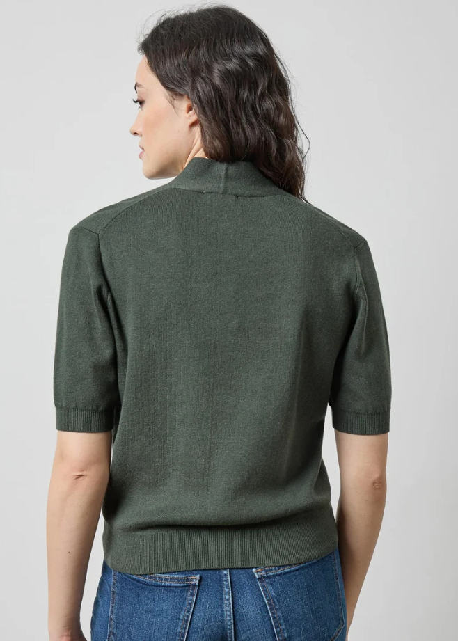 V-Neck Elbow Sleeve Sweater