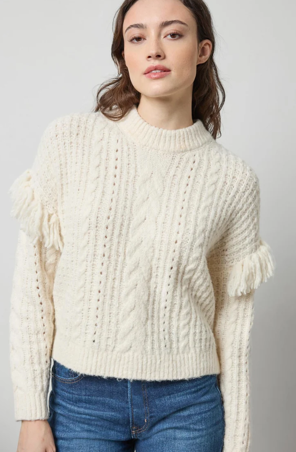 Lofty Fringe Sweater