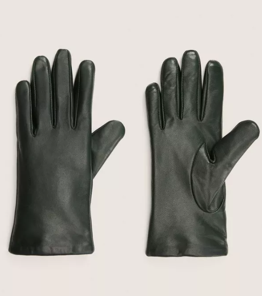 Cashmere-Lined Short Leather Glove