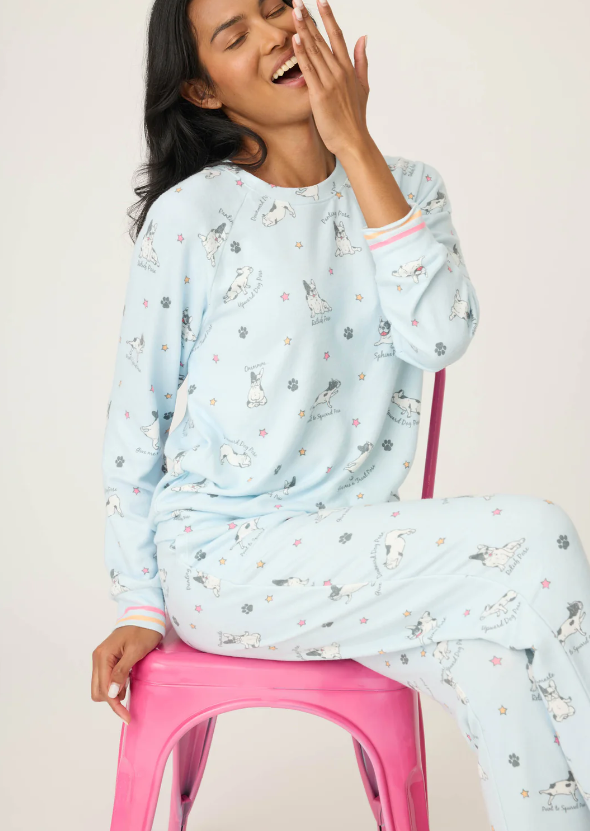 Paws & Breathe Dog Print PJ Set