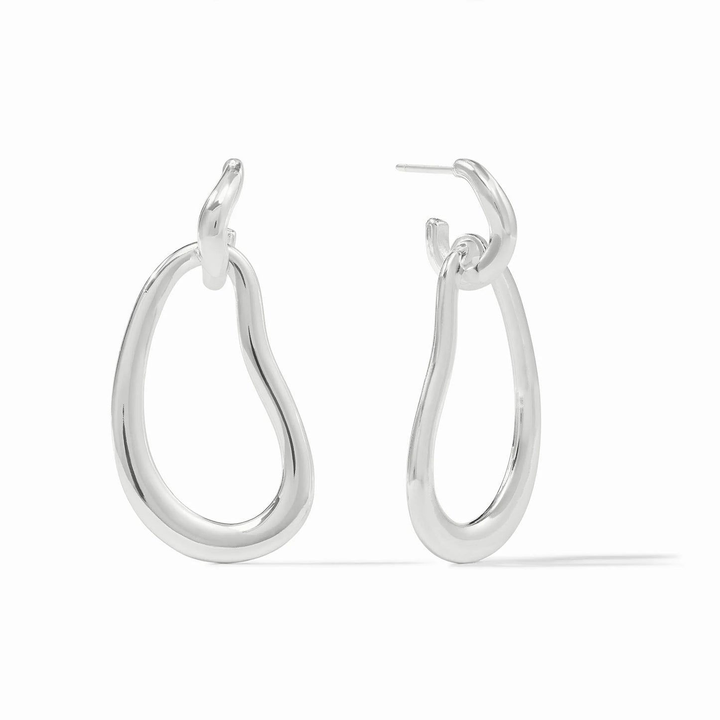 Wave Doorknocker Earring