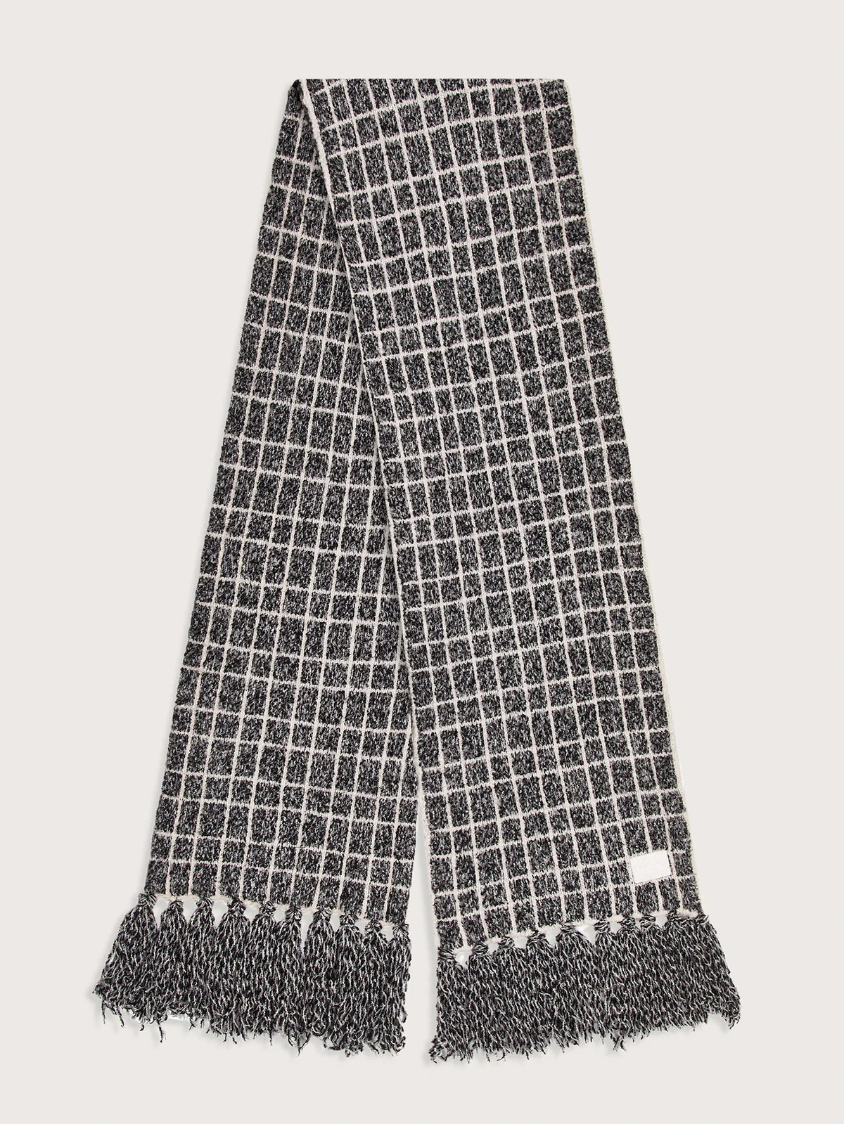 Check Knit Scarf