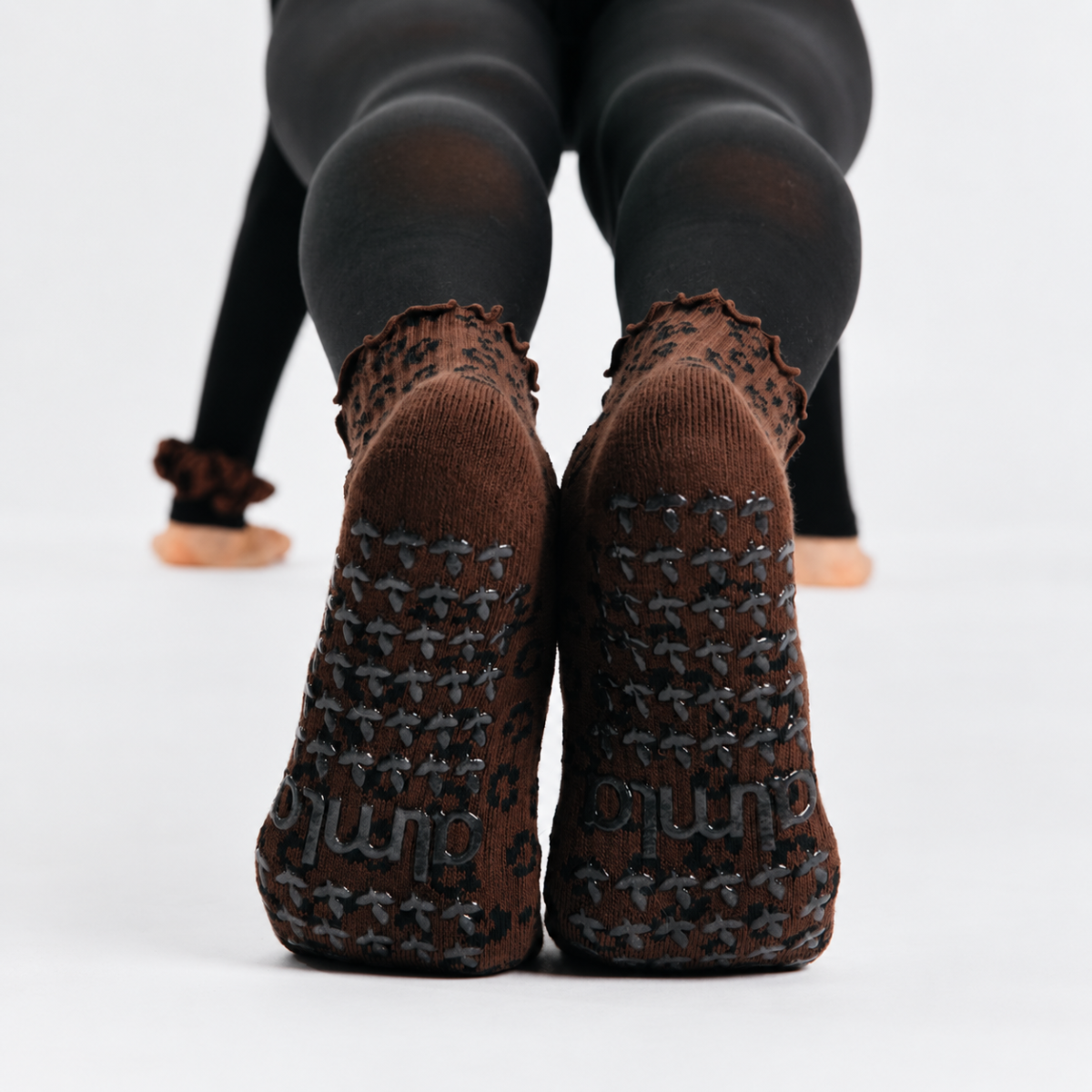 Leopard Animal Print Non-Slip Pilates Grip Socks