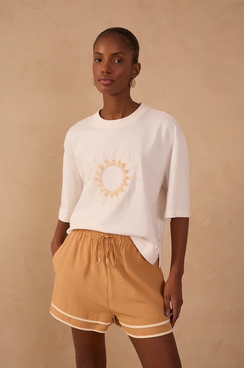 Embroidered Sun T-shirt