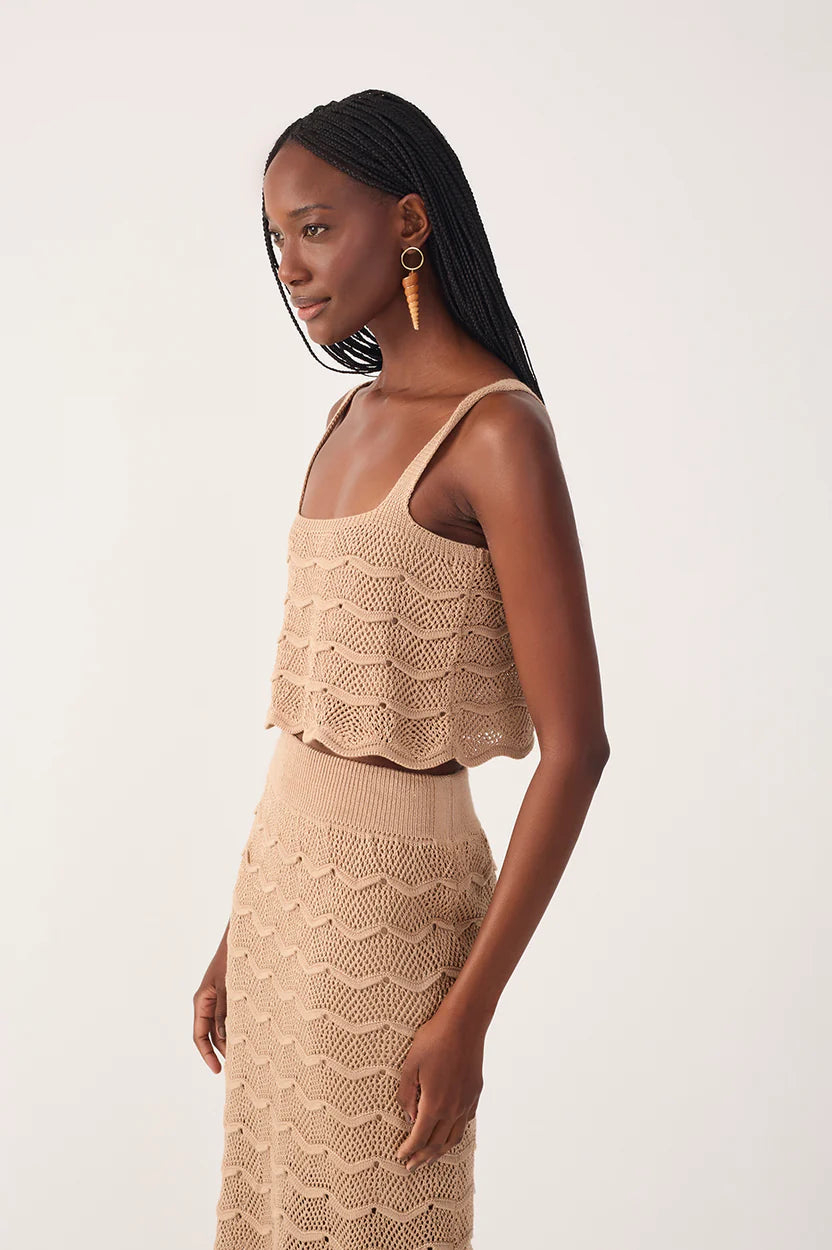 Tricot Waves Crop Top