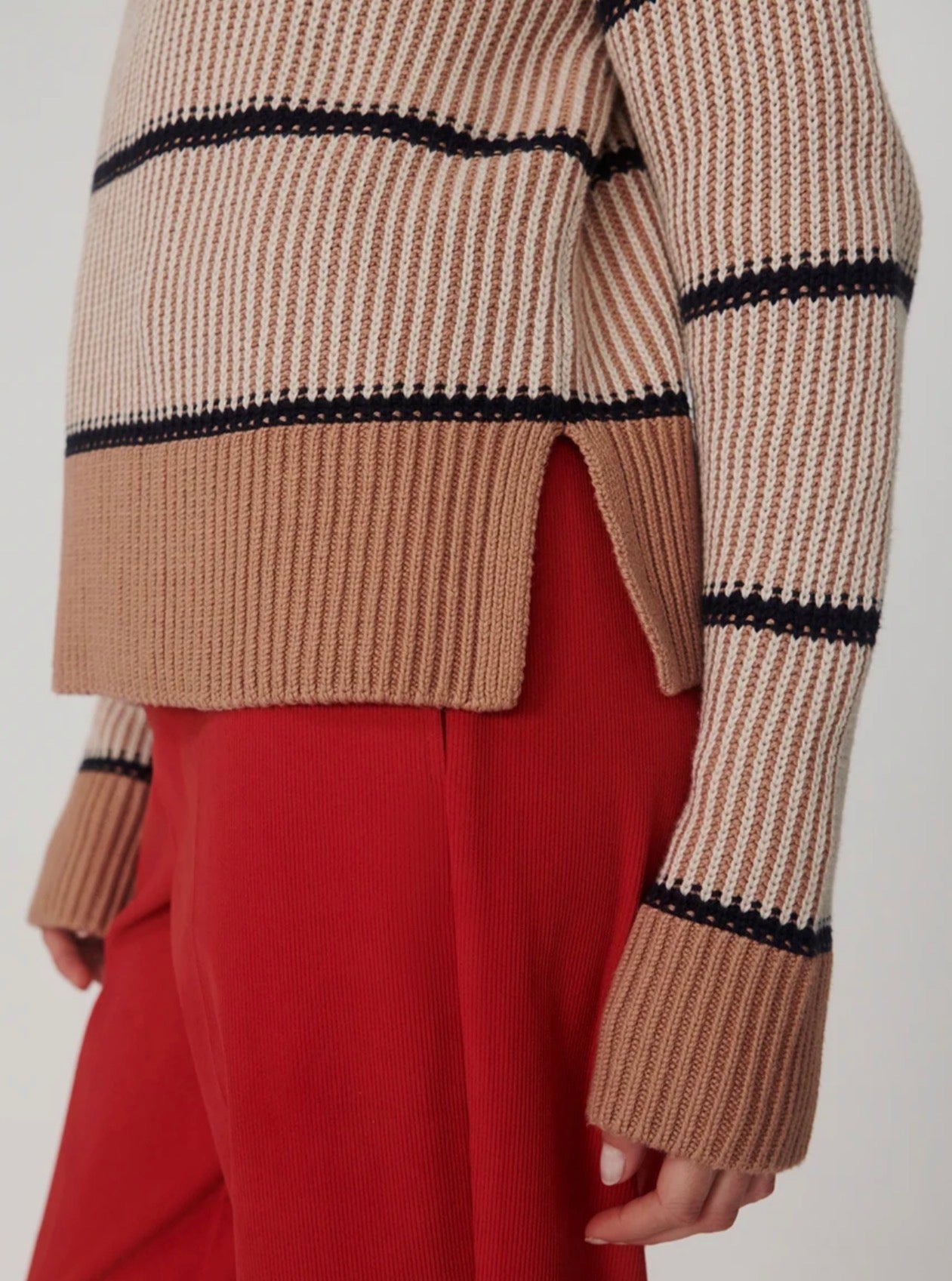 Holland Knit Sweater Mid Tan