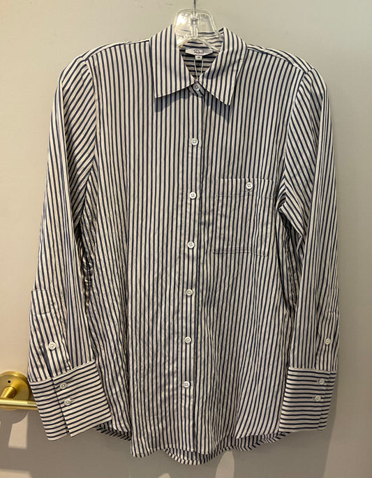 Beck Ivory Steel Blue Stripe