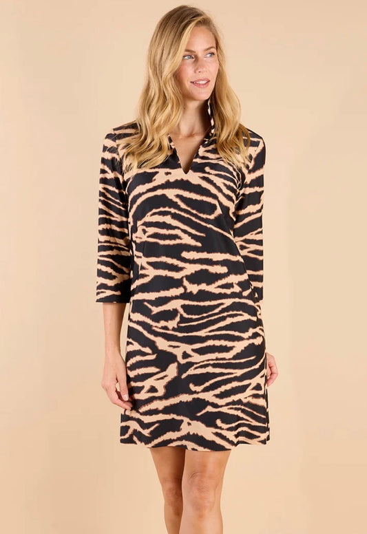 Britt Dress Jude Cloth Modern Zebra Black