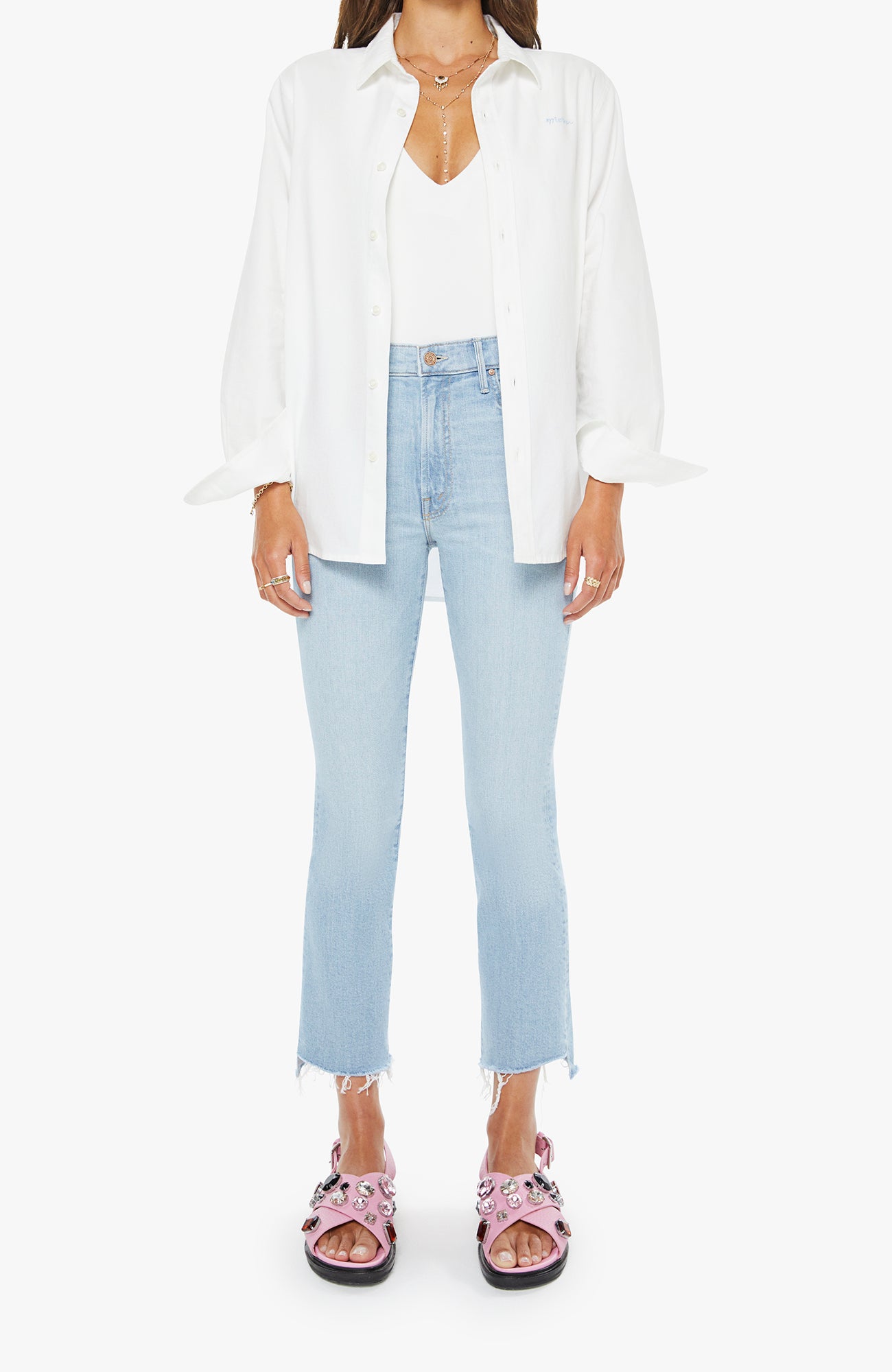 Insider Crop Step Fray