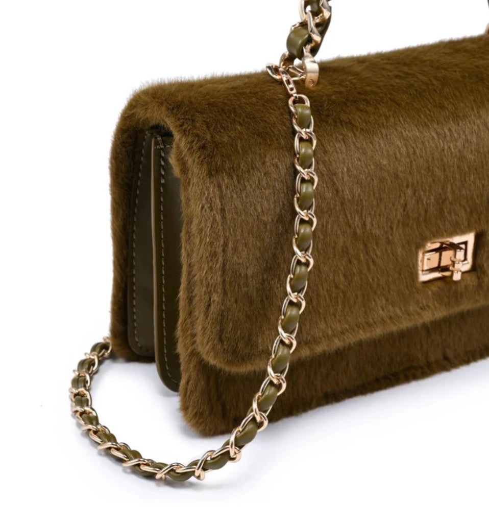 Lulu - Faux Fur Crossbody