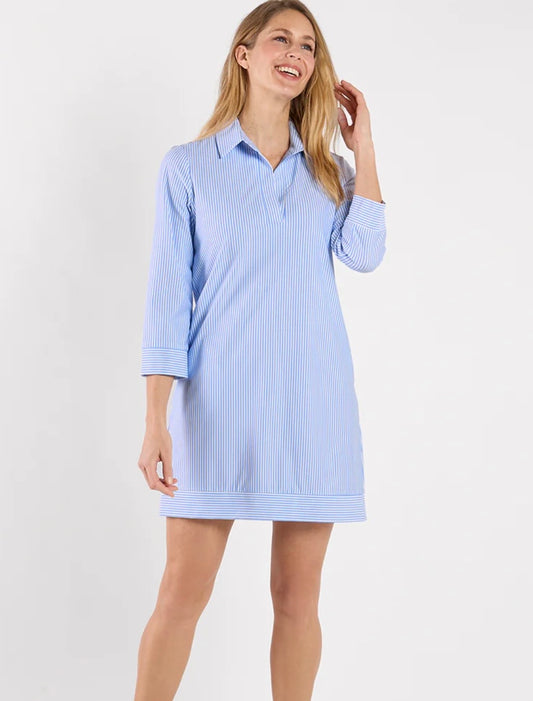 Finley Pinstripe Periwinkle