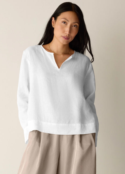 Split Neck Top