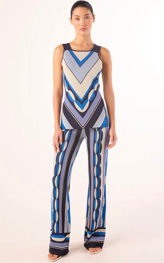 Marla Pant Geo Stripe Knit