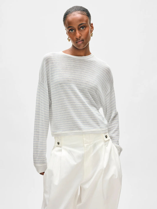 Cashmere Striped Sweatshirt