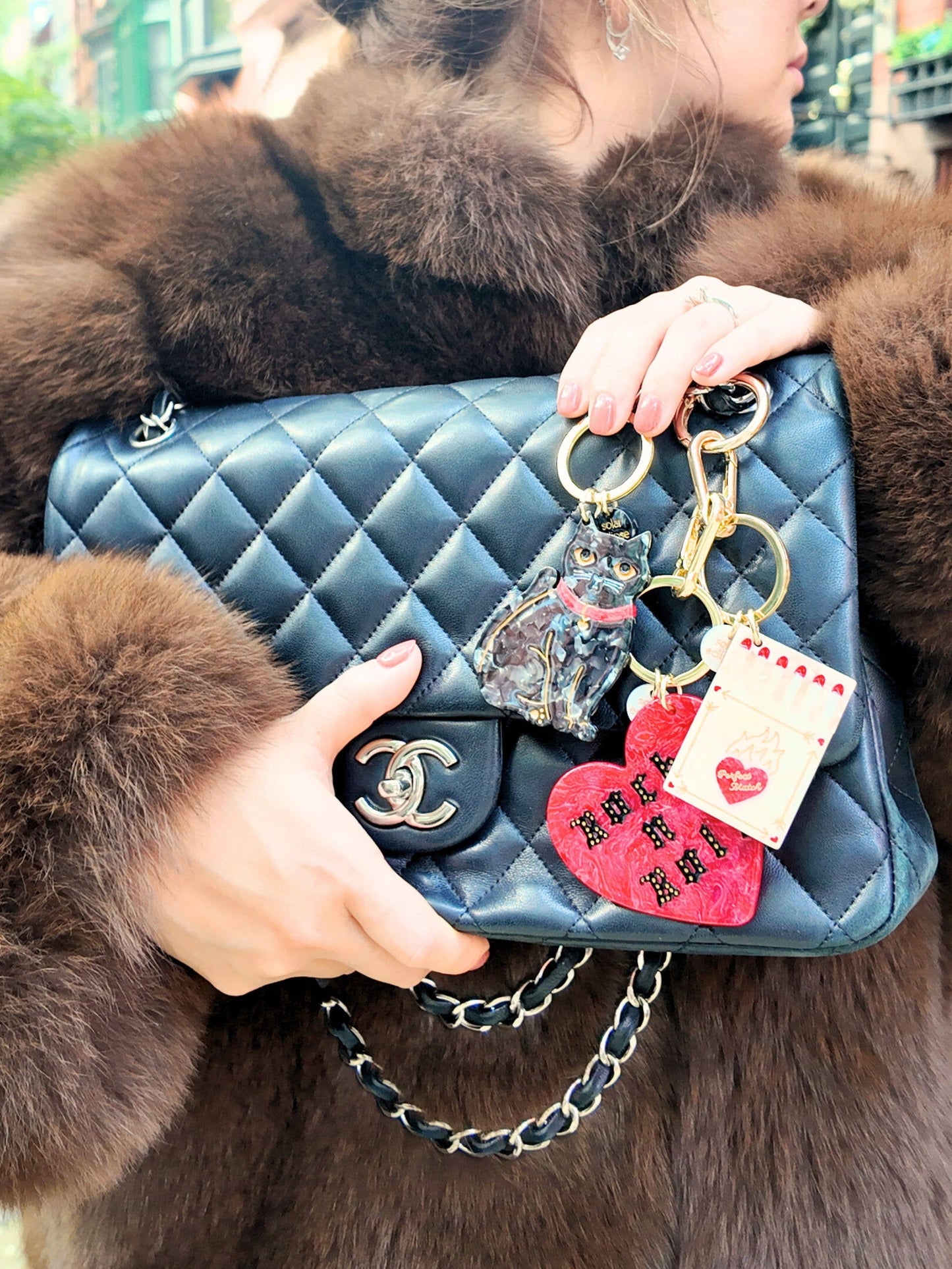 Cat Bag Charm + Keychain