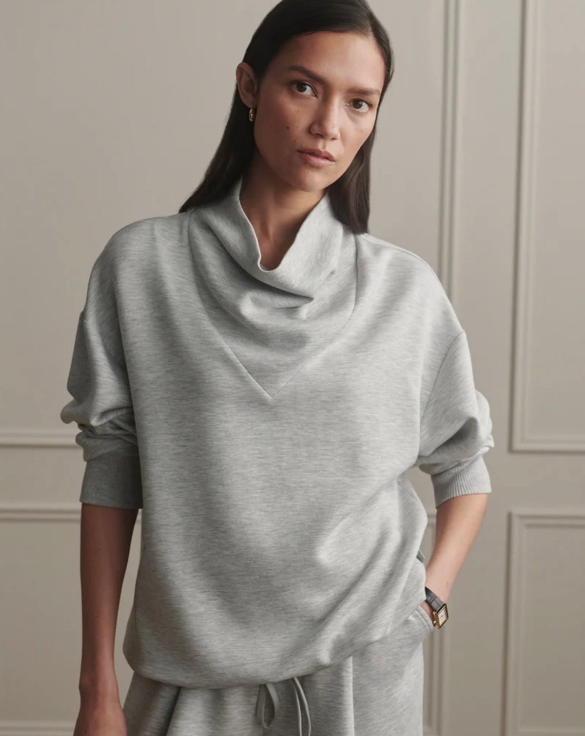 Betsy Sweat Light Grey Marl