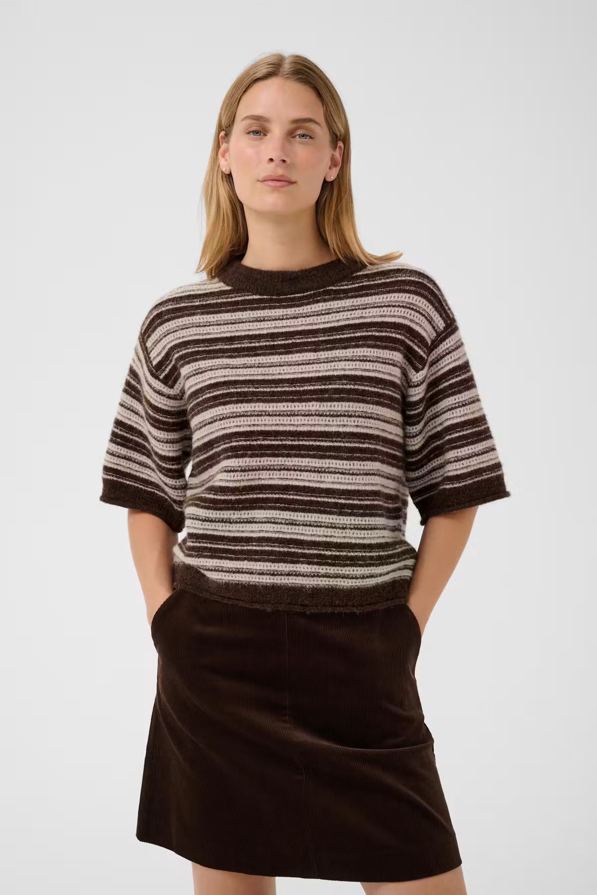 French Oak Stripe Crew